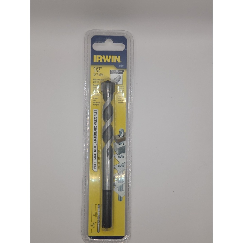 Irwin 1792771 1/2" Multi-Material Drill Bit